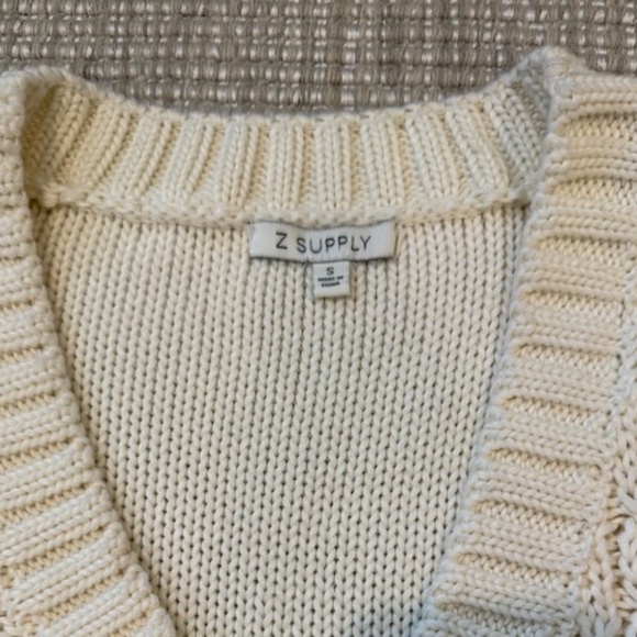 Z SUPPLY Cable Knit vest Size S - Picture 2 of 4